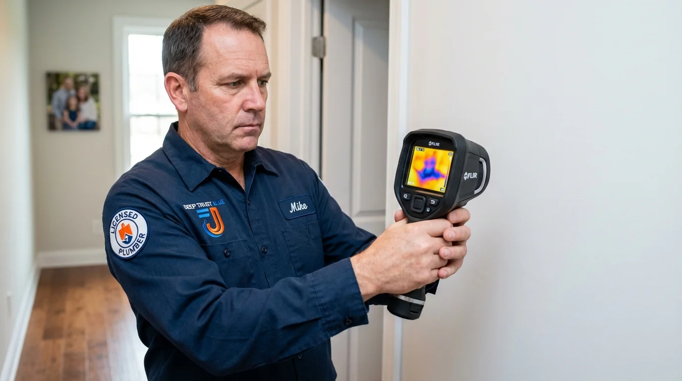 Thermal imaging leak detection by Johns Plumbing LLC in Lusby